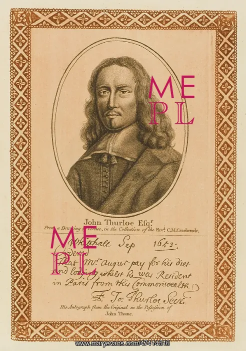 : JOHN THURLOE : JOHN THURLOE
