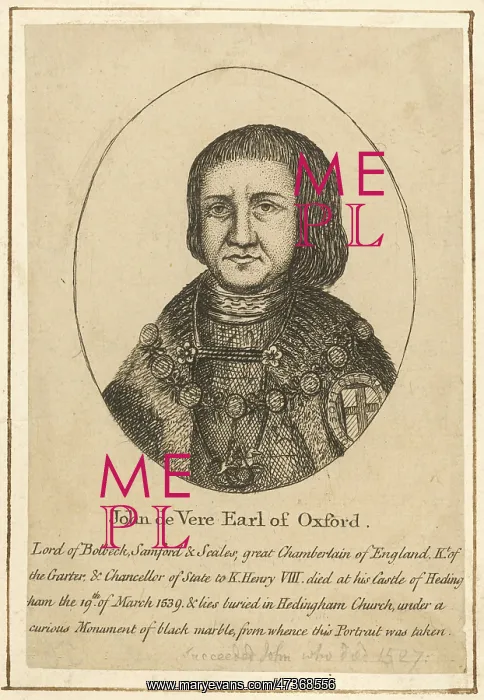  : JOHN DE VERE EARL OXFORD