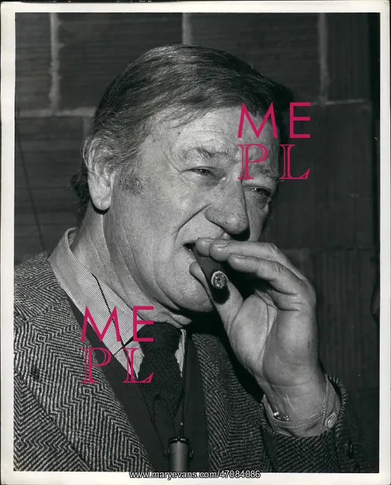: John Wayne at debate, Harvard, Cambridge, Mass, USA : John Wayne at debate, Harvard, Cambridge, Mass, USA