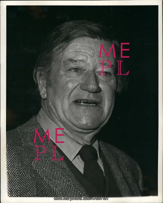 : John Wayne at debate, Harvard, Cambridge, Mass, USA : John Wayne at debate, Harvard, Cambridge, Mass, USA
