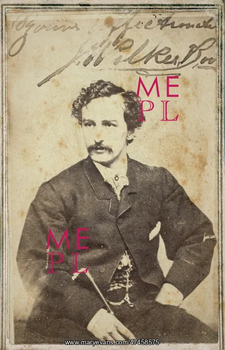 : John Wilkes Booth, half-length studio portrait, sitting : John Wilkes Booth, half-length studio portrait, sitting