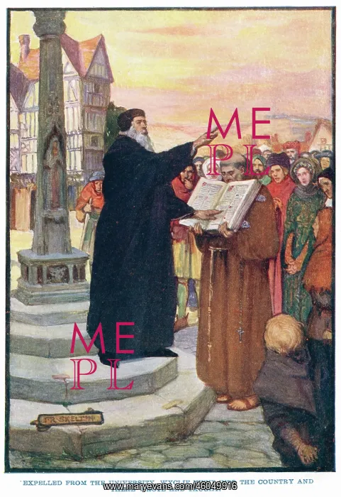 : John Wyclif preaching : John Wyclif preaching