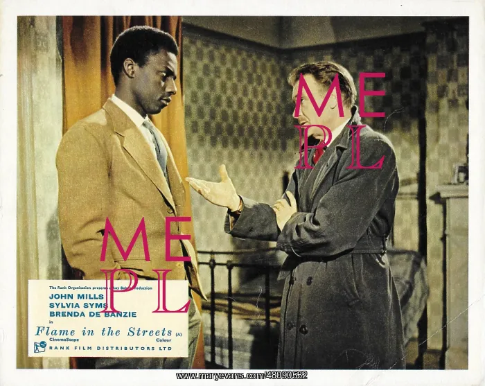 : Johnny Sekka and John Mills in Flame in the Streets : Johnny Sekka and John Mills in Flame in the Streets