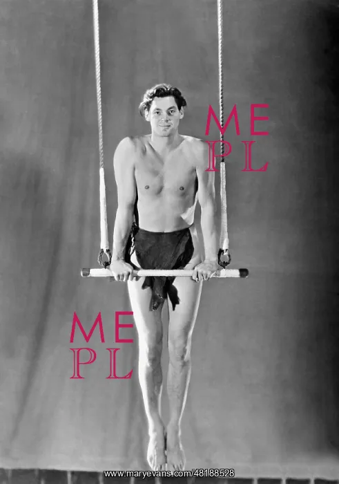 : Johnny Weissmuller as Tarzan, 1933 : Johnny Weissmuller as Tarzan, 1933