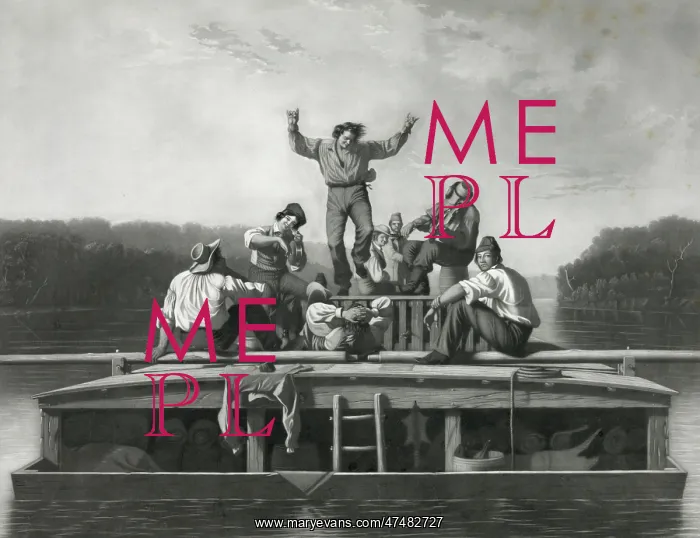 : The jolly flat boat men : The jolly flat boat men
