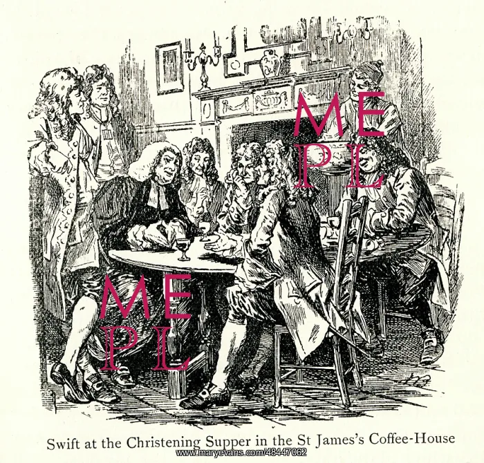 : Jonathan Swift at Christening Supper, London : Jonathan Swift at Christening Supper, London