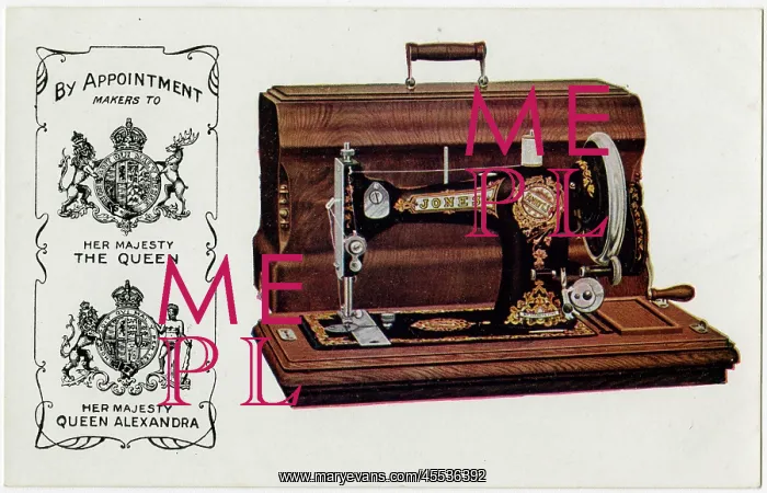 : Jones Sewing Machine - By Royal Appointment : Jones Sewing Machine - By Royal Appointment