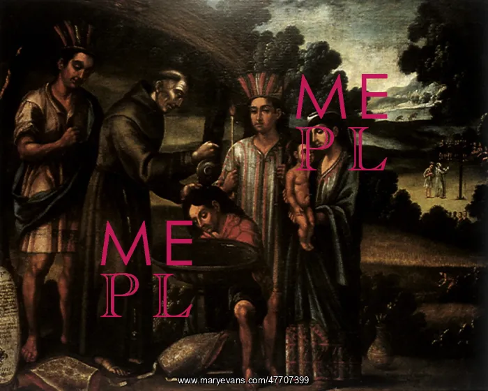 : Joos de Rycke Baptizes an Indian : Joos de Rycke Baptizes an Indian