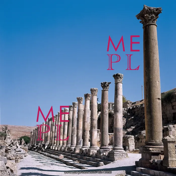  : JORDAN. JERASH. Jerash. Ancient avenue with columns