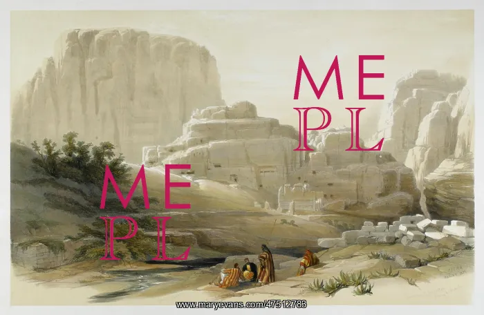 : JORDAN / PETRA 1839 : JORDAN / PETRA 1839