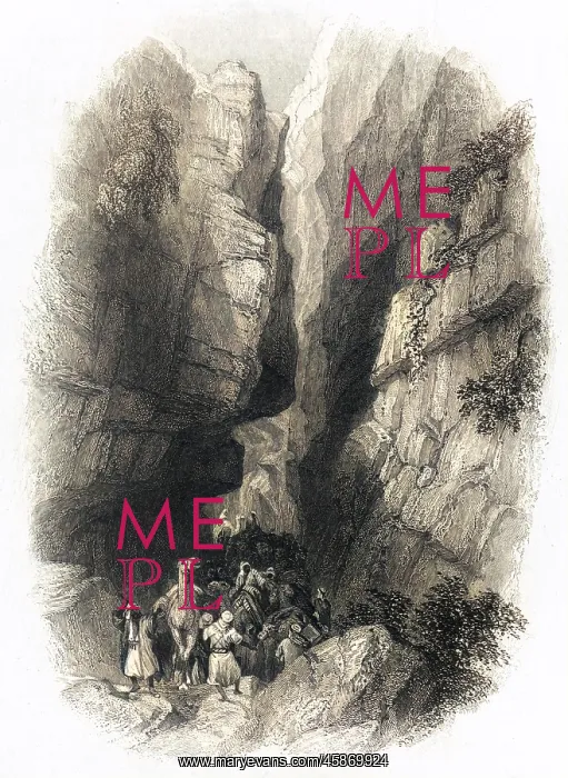  : JORDAN / PETRA RAVINE 1835