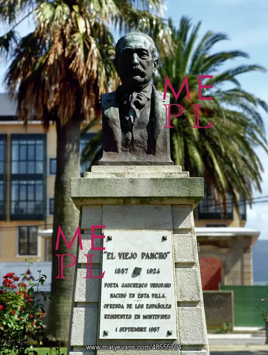 : Jose Alonso Trelles (1857-1924). Uruguayan poet. Monument. R : Jose Alonso Trelles (1857-1924). Uruguayan poet. Monument. R