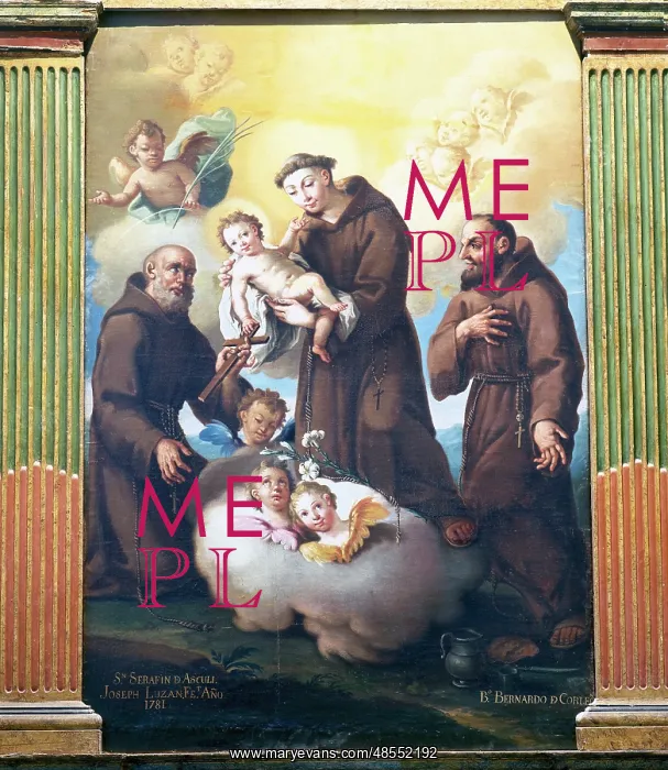 : Jose Luzan (1710-1785). Spanish painter. Altarpiece. St. An : Jose Luzan (1710-1785). Spanish painter. Altarpiece. St. An