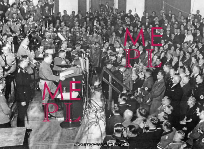 : Josef Brueckel in a speech after the referendum in Vienna : Josef Brueckel in a speech after the referendum in Vienna