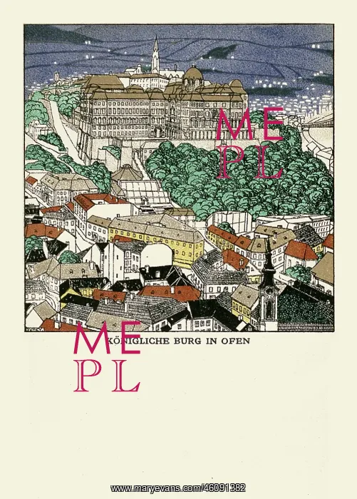: Josef Diveky. Royal Castle in Ofen : Josef Diveky. Royal Castle in Ofen