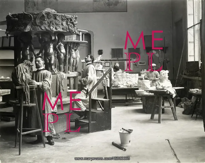 : Josef Engelhart and Joe Plenik (left) in the studio : Josef Engelhart and Joe Plenik (left) in the studio