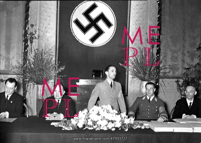 : Josef Goebbels giving speech, Berlin, Germany : Josef Goebbels giving speech, Berlin, Germany