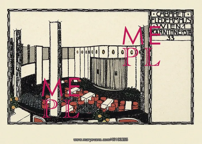 : Josef Hoffmann. Cabaret Fledermaus; : Josef Hoffmann. Cabaret Fledermaus;