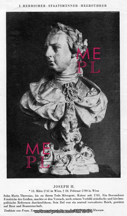 : Josef II. - emperor - Austria - Habsburg - 01.01.1741-31.12.1790 : Josef II. - emperor - Austria - Habsburg - 01.01.1741-31.12.1790