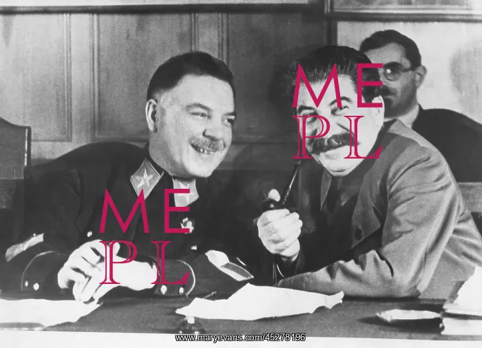 : Josef Stalin (left), and Kliment Voroshilov, the : Josef Stalin (left), and Kliment Voroshilov, the