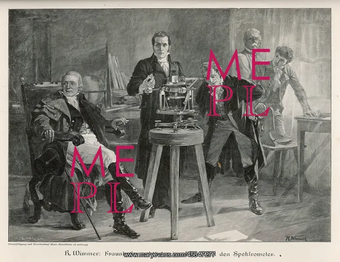 : Josef Von Fraunhofer with his Spectrometer : Josef Von Fraunhofer with his Spectrometer
