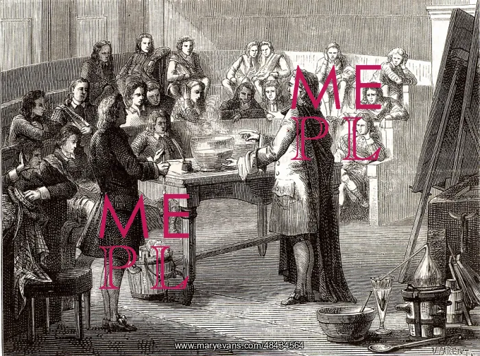 : Joseph Black (1728-99) Scottish chemist, lecturing : Joseph Black (1728-99) Scottish chemist, lecturing