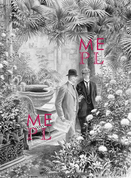 : Joseph Chamberlain in his orchid-house : Joseph Chamberlain in his orchid-house