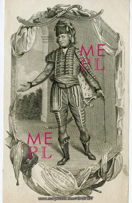 : Joseph George Holman in the role of Tancred : Joseph George Holman in the role of Tancred