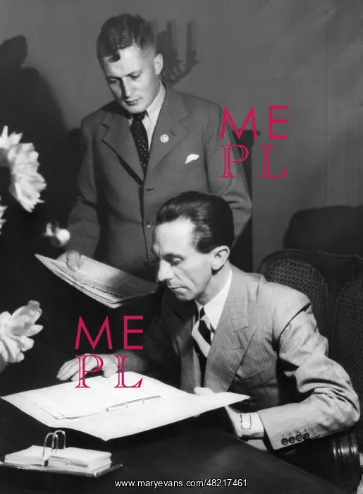 : Joseph Goebbels in his bureau, 1937 : Joseph Goebbels in his bureau, 1937