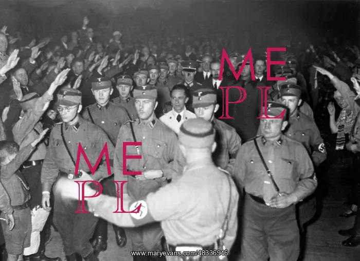 : Joseph Goebbels at a campaign rally of the NSDAP, 1932 : Joseph Goebbels at a campaign rally of the NSDAP, 1932
