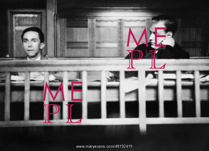: Joseph Goebbels in court, 1932 : Joseph Goebbels in court, 1932