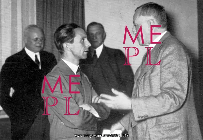 : Joseph Goebbels and Fritz Thyssen, 1933 : Joseph Goebbels and Fritz Thyssen, 1933