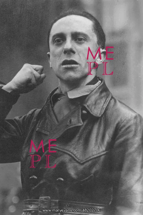 : Joseph Goebbels giving a speech : Joseph Goebbels giving a speech