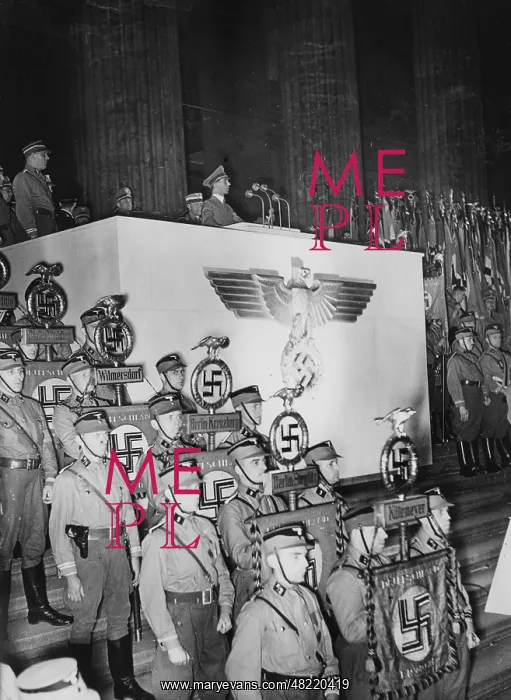 : Joseph Goebbels in the Lustgarten in Berlin, 1938 : Joseph Goebbels in the Lustgarten in Berlin, 1938