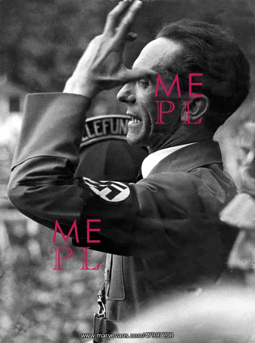 : Joseph Goebbels, Propaganda Minister, giving speech : Joseph Goebbels, Propaganda Minister, giving speech