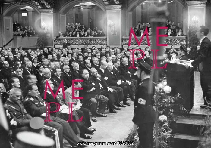 : Joseph Goebbels speaks at the conference of : Joseph Goebbels speaks at the conference of