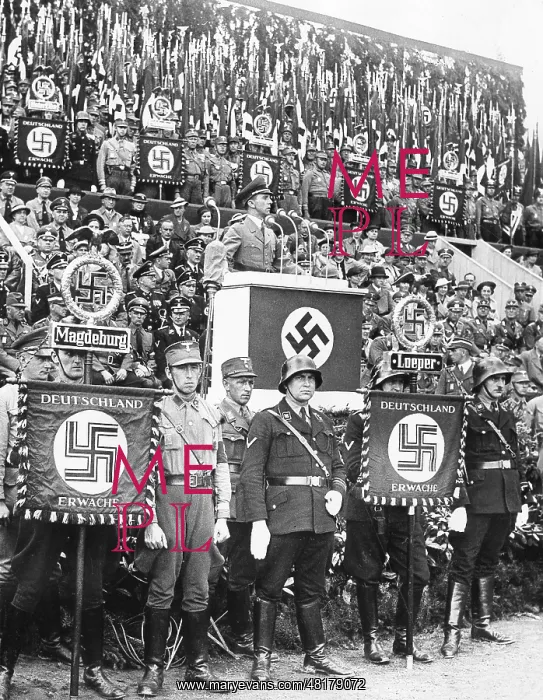 : Joseph Goebbels speaks at an event of a NSDAP Gau, 1939 : Joseph Goebbels speaks at an event of a NSDAP Gau, 1939