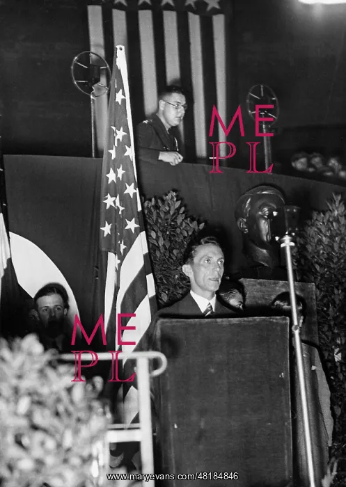 : Joseph Goebbels during a speech, 1933 : Joseph Goebbels during a speech, 1933