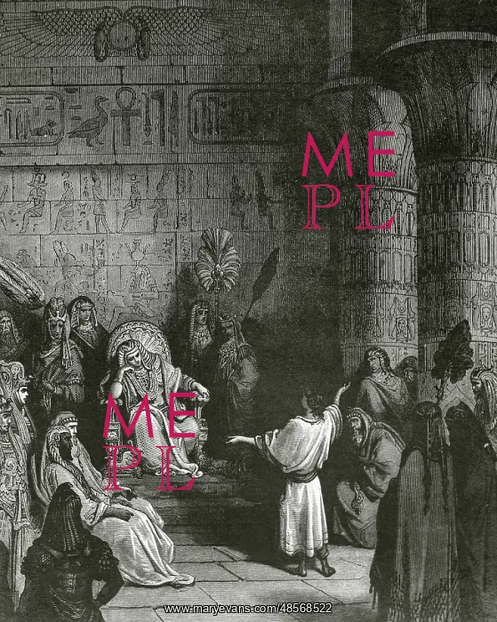 : Joseph interprets Pharaoh's dream. Old Testament. Drawings b : Joseph interprets Pharaoh's dream. Old Testament. Drawings b
