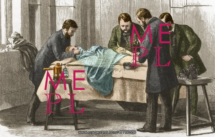 : Joseph Lister, Surgery Using Antiseptic Spray, 19th Century : Joseph Lister, Surgery Using Antiseptic Spray, 19th Century