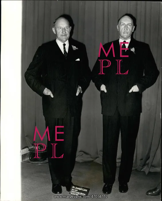 : Joseph Luns, Dutch Foreign Minister, waxwork figure : Joseph Luns, Dutch Foreign Minister, waxwork figure