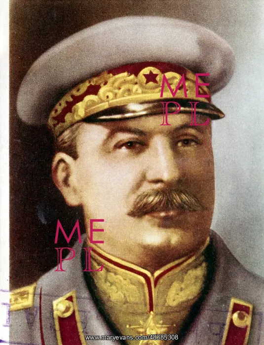 : Joseph Stalin, Soviet leader, circa 1945. Head : Joseph Stalin, Soviet leader, circa 1945. Head