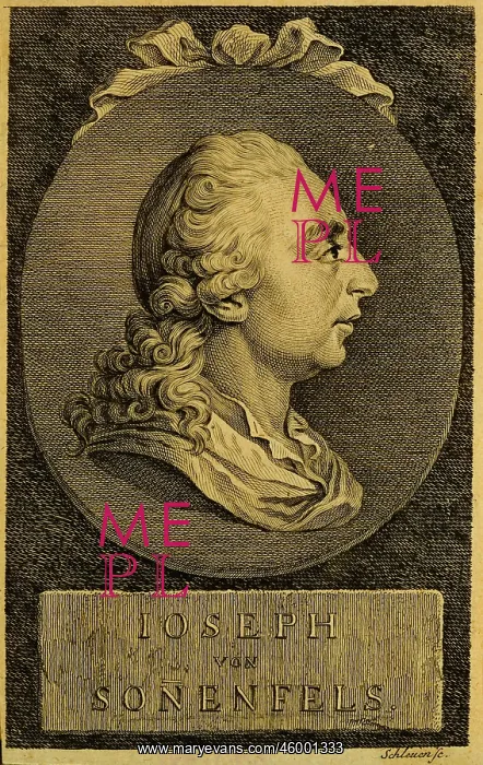 : Joseph von Sonnenfels : Joseph von Sonnenfels