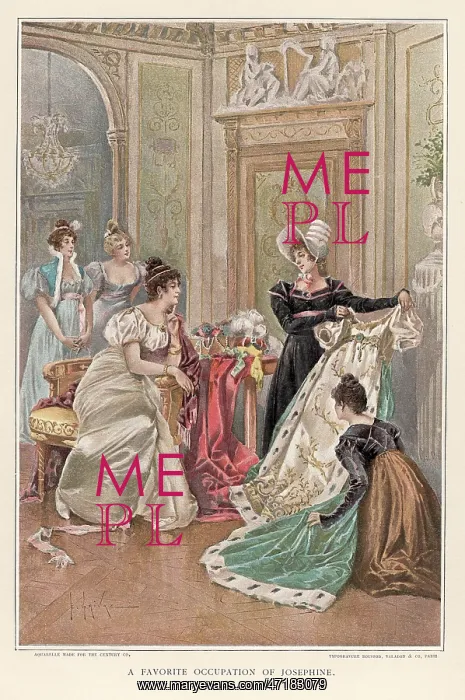 : JOSEPHINE. The Empress Josephine contemplates an addition to her wardrobe : JOSEPHINE. The Empress Josephine contemplates an addition to her wardrobe