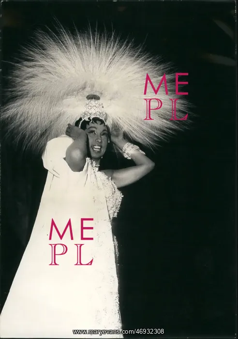  : Josephine Baker, feathered headdress, Olympia Theatre, Paris