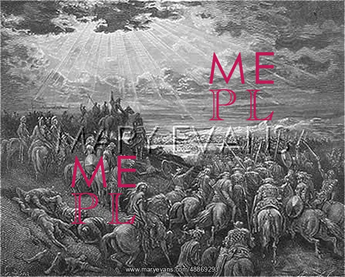 : Joshua defends the city of Gibeon : Joshua defends the city of Gibeon