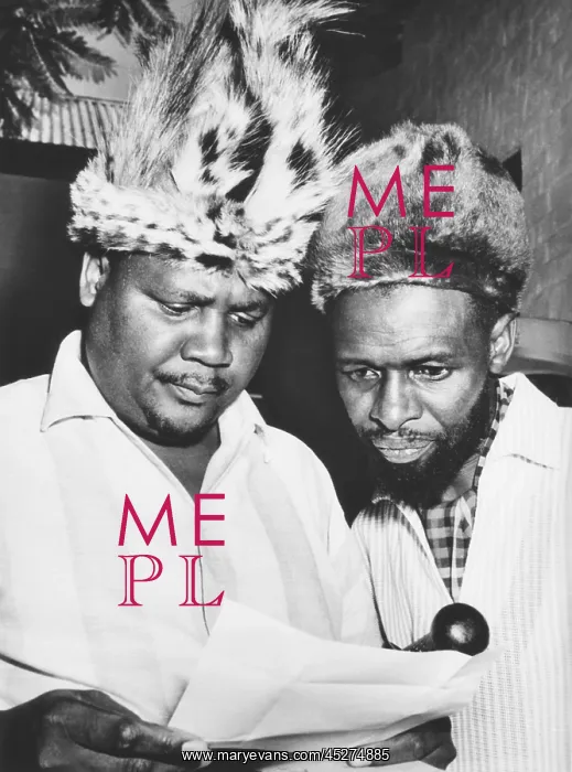 : Joshua Nkomo reading a Rhodesian criminal charge : Joshua Nkomo reading a Rhodesian criminal charge