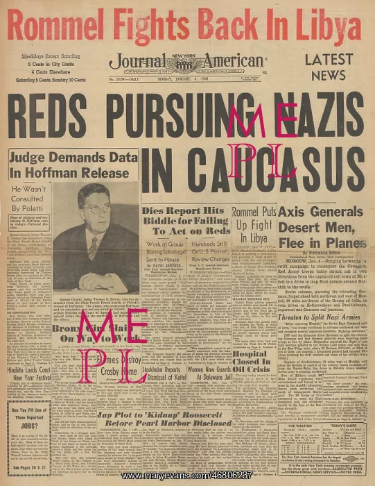 : Journal American front page Battle for the Caucasus : Journal American front page Battle for the Caucasus
