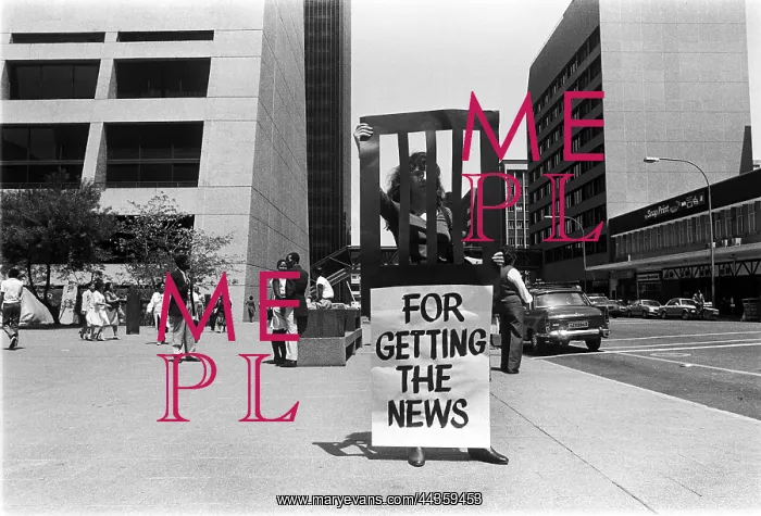 : Journalist protest media freedom curbs. Johannesburg : Journalist protest media freedom curbs. Johannesburg