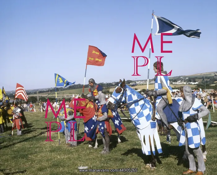 : Jousting tournament, St Erth, Cornwall : Jousting tournament, St Erth, Cornwall